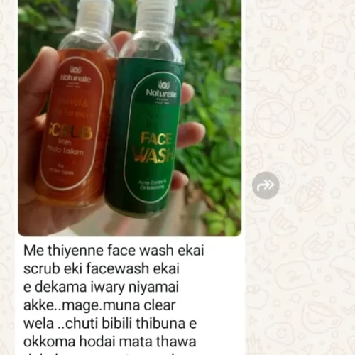 neem & tea tree face wash and venivel and wild-turmeric scrub rivew